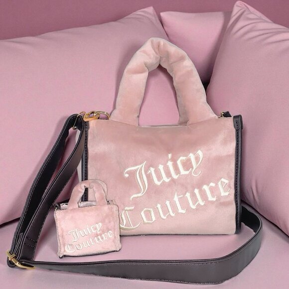 Juicy Couture Better Together Pink Mini Tote Bag w/ Matching Purse Hang Charm - Picture 5 of 11